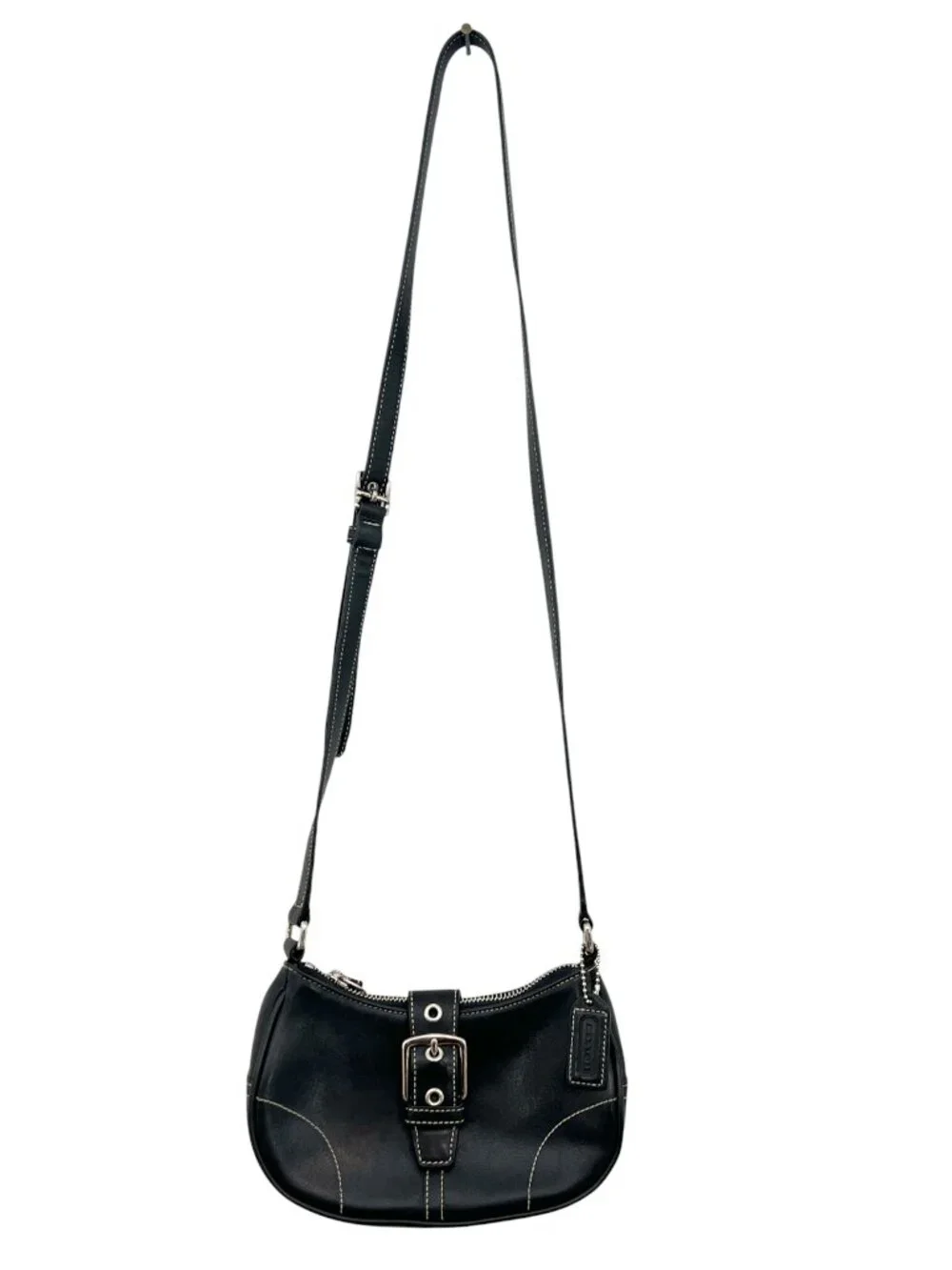 Vintage Coach 9354 Leather Soho Small Buckle Shoulder Bag Black Pre-Loved